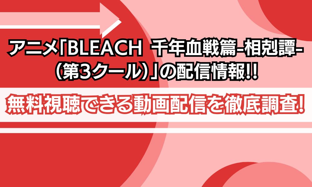 BLEACH 千年血戦篇-相剋譚-（第3クール） 配信