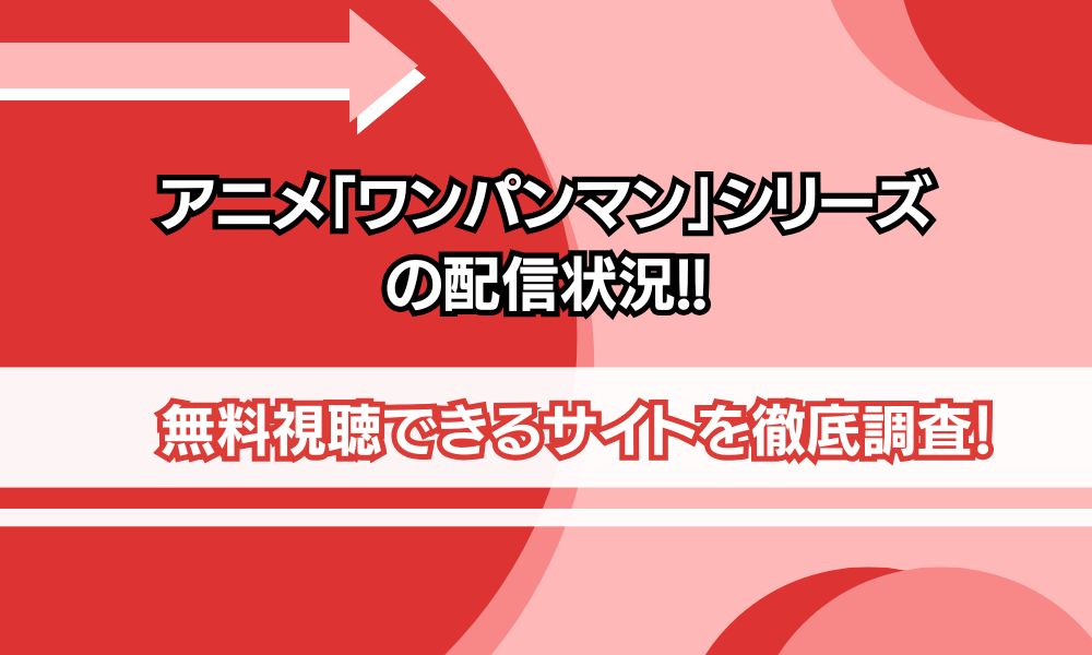 ワンパンマン どこで見れる