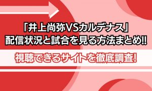井上尚弥 試合 見る方法