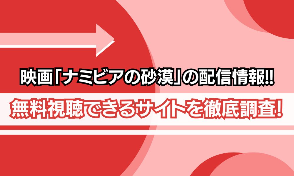 ナミビアの砂漠 配信