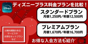 ディズニープラス料金 プランを比較