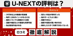 U-NEXT 評判