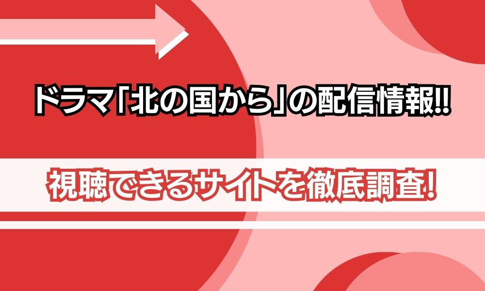 ドラマ 北の国から 配信情報